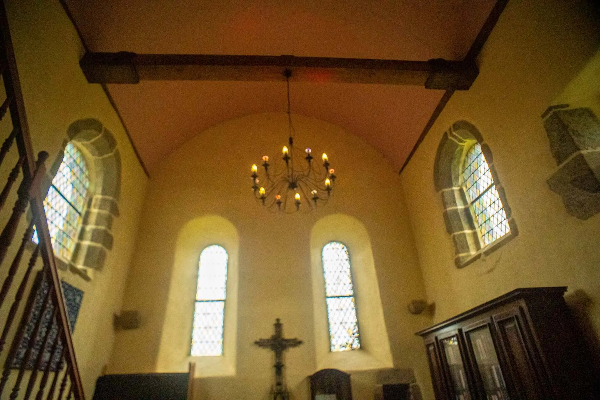 Intéreur de la chapelle du château de Brélidy